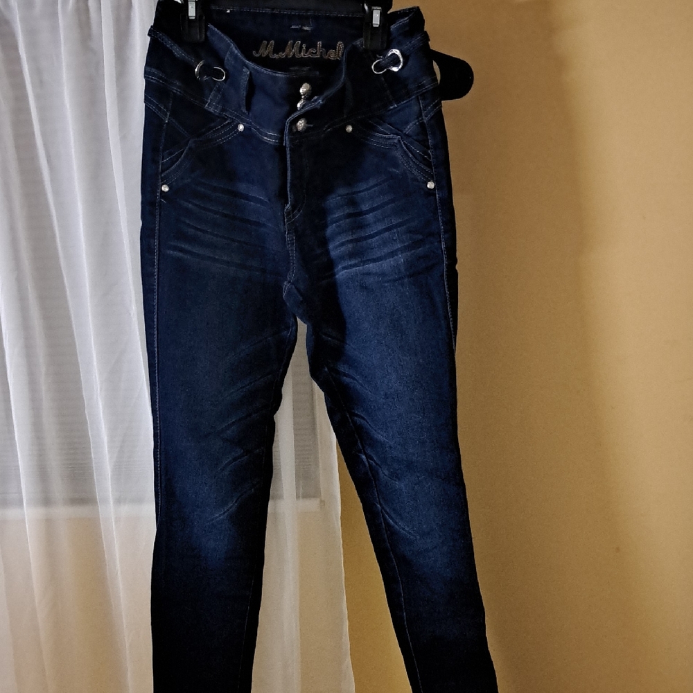 Dark Blue High-Waisted Women Jeans